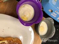 img 1 attached to 4 Set Kitzini Poached Egg Cup: BPA Free, Microwave & Dishwasher Safe, Nonstick Silicone Egg Pod Perfect For No Mess Cooking! review by Amber Austin