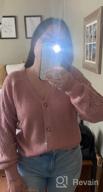 img 1 attached to 🧥 EVALESS Women's V-Neck Crochet Patchwork Button Down Cardigan Sweater - Long Sleeve Solid Knit review by Mark Quarterman