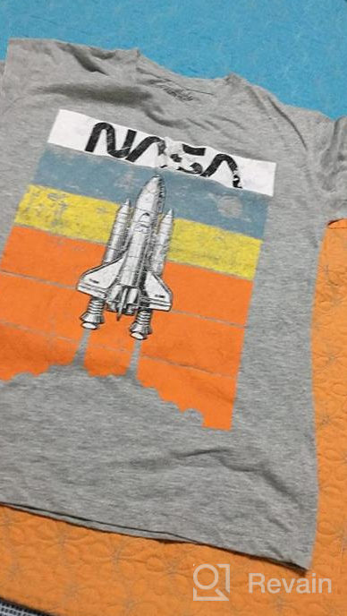 img 1 attached to Nifty NASA-themed Boys Short Sleeve T-Shirt 4-Pack: Brooklyn Vertical Collection in Soft Cotton Sizes 6-20 review by Mark Fleming