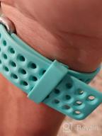 img 1 attached to Upgrade Your Fitbit Style With CAVN Waterproof Sport Bands In Teal - Perfect Fit For Women And Men! review by James Hounds