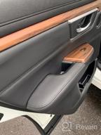 img 1 attached to Peach Wood Grain Inner Window Switch Panel Cover For Honda CRV CR-V 2017-2022 LX EX - Set Of 4 Interior Accessories, No Rear Seat Heating Buttons Included - By Flash2Ning review by Quintin Boner