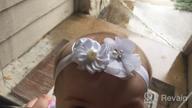 img 1 attached to 👶 Lidiano Baby Girls Bowknot Sequins Bling Anti-Slip Mary Jane Flat Crib Shoes + Headband Combo review by Sarah Brown