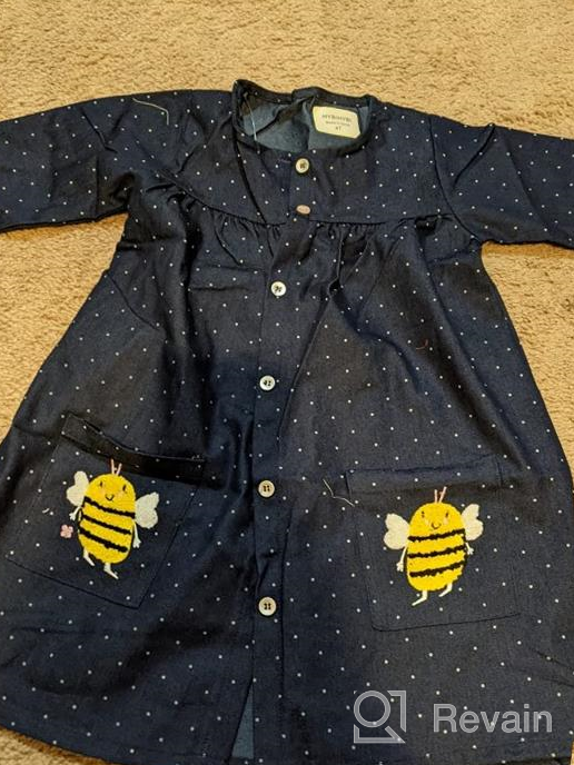 img 1 attached to Adorable HYBIHYBI Rainbow Applique Toddler Dresses for Girls - Stylish and Comfy review by Johnnie Trimble