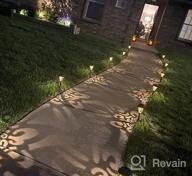 img 1 attached to 6 Pack Solar Garden Lights Outdoor Decorative 15 Lumen Metal Pathway Waterproof Warm White Landscape Lighting For Lawn Yard Patio Walkway Decor - LeiDrail review by James Bartels