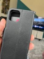 img 1 attached to Protect And Organize: Snugg'S IPhone 13 Pro Wallet Case With Card Slots, Magnet Closure, And Phone Stand Function In Sleek Black Leather review by Jay Matlock