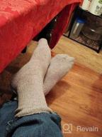 img 1 attached to Warm And Cozy: 3 Pairs Of Wool Cable Knit Knee High Socks For Women review by Jamie Jenkins