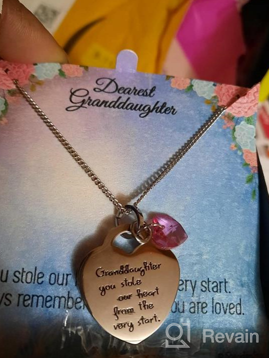 img 1 attached to Cherish Your Granddaughter with the 'Granddaughter You Stole Our Heart' Keepsake Necklace review by Michael Liguori