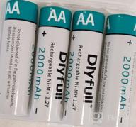 img 1 attached to Power Up Your Devices With Dlyfull'S 2000MAh High Capacity AA Rechargeable Batteries - Pack Of 4 review by Drew Cage