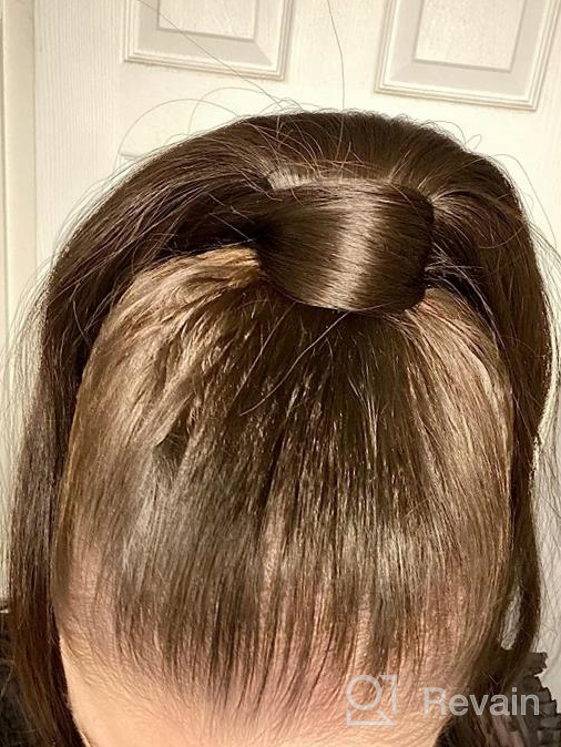 img 1 attached to 👱 FESHFEN 14 inch Straight Ponytail Extension: Natural Long Ponytails, Wrap Around Clip in Hair Piece, Synthetic Hairpieces for Women and Girls review by Kevin Wilkins