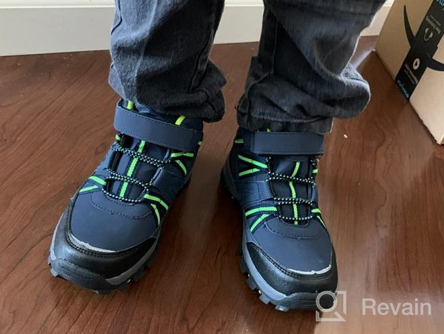 img 1 attached to 🥾 Brooman Youth Hiking Boots - Unisex Outdoor Adventure Shoes for Kids review by Eric Salem