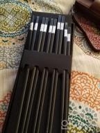 img 1 attached to Upgrade Your Dining Experience With 5 Pairs Of Reusable Luxury Melamine Chopsticks – Non-Toxic And Dishwasher Safe In Elegant White Design review by Cordany Grissom