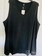 img 1 attached to Summer V Neck Sleeveless Tunics: ROSRISS Plus-Size Tank Tops For Casual Women'S T-Shirts And Tees review by Andrea Sledge