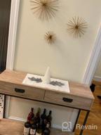 img 1 attached to Modern Oak Wood Console Table With Drawers And Shelf - Ideal For Hallways, Living Rooms And Entryways! review by Ryan Dillon