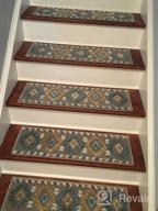 img 1 attached to Stylish & Safe: Sussexhome Carpet Stair Treads For Wooden Steps - 4-Pack Of Self-Adhesive, Pet & Kid-Friendly Indoor Treads To Prevent Slipping review by Danny Badasz