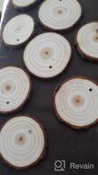 img 1 attached to Natural Wooden Slices Kit For DIY Rustic Decorations And Crafts – 26Pcs, 3.1"-3.5" Circle Shapes, Pre-Drilled With Holes! Perfect For Weddings, Christmas Ornaments And Coasters! review by Anthony Rael