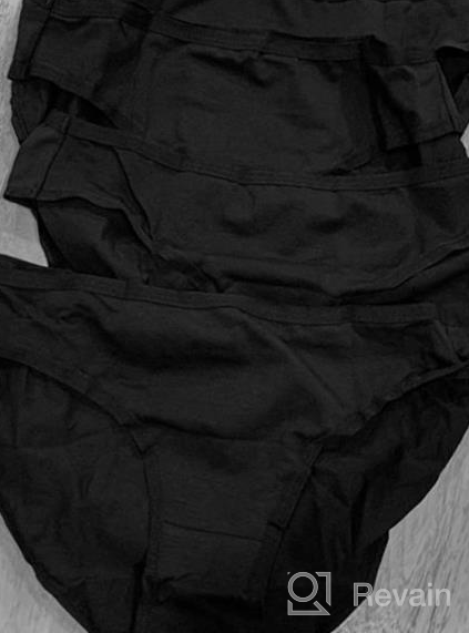img 1 attached to Pack Of 5/10 Hipster Panties For Women - Cotton Low-Rise Bikini Underwear By YADIFEN review by Lori Brock