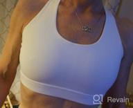 img 1 attached to YIANNA Cross Back Sports Bra - Medium Support For Women'S Workout, Yoga, And Running review by Imed Artun