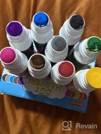 img 1 attached to Non-Toxic Water-Based Paint Dauber Washable Dot Markers Set For Toddlers Kids Preschool - 10 Colors 2 Oz With 48 Pages Tearable Activity Book Arts And Crafts Kits Supplies. review by Gary Revils
