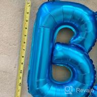 img 1 attached to Eco-Friendly Happy Birthday Balloon Banner - 16-Inch Mylar Foil Letters Sign Bunting For All Ages - Reusable Party Decorations And Supplies For Girls, Boys, And Adults review by Doug Bundy