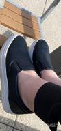 img 1 attached to DailyShoes Round Toe Platform Slip-On Sneakers With Thick Soles For Dress, Ballet Flats, Walking, And Skateboarding review by Broderick Cash