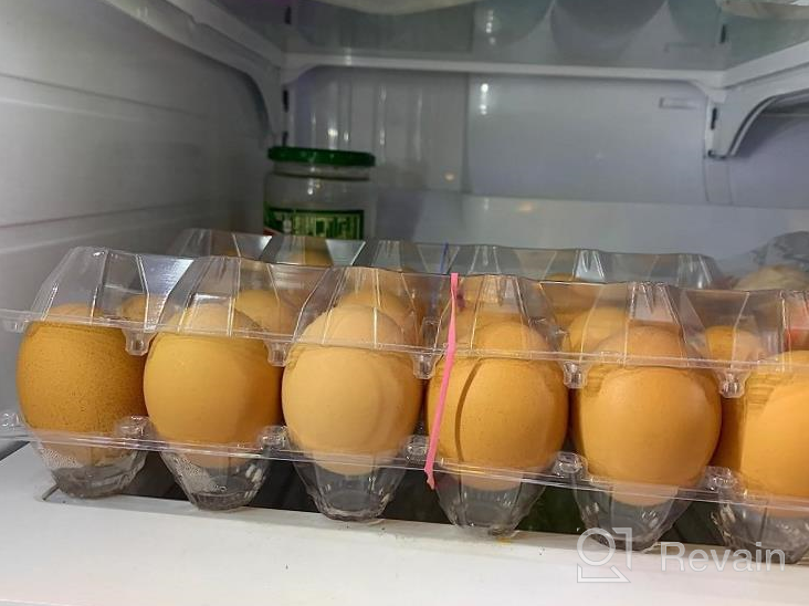 img 1 attached to 30 Set Eco-Friendly Clear Plastic Egg Carton With Labels - Securely Holds 6 Eggs Each! review by Jacob Guerrero