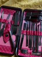 img 1 attached to 18Pcs Professional Manicure Pedicure Set Nail Clippers Travel Hygiene Stainless Steel Nail Cutter Care Kit With Leather Case By Teamkio review by James Hess