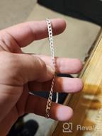 img 1 attached to 925 Sterling Silver Italian Cuban Link Curb Chain Necklace With 5Mm Diamond Cut - Ideal For Women And Men - Made In Italy By Miabella review by Shawn Torres