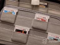 img 1 attached to Organize Your Nintendo Games With Sisma'S 72-Game Storage Case: Compatible With Switch And DS 3DS Cartridges - Grey review by Trendsetters Hare