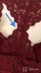 img 6 attached to Women'S Sexy Lace Bra: Removable Padded Racerback Bralette Bustier Sports Bras By Rolewpy
