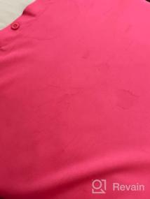 img 6 attached to LYANER Женская атласная шелковая блуза с длинным рукавом и V-образным вырезом на пуговицах, топ-рубашка