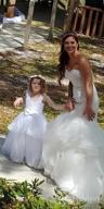 img 1 attached to Elegantly Adorned Tulle Flower Girls' Clothing with Appliques Sleeves review by Amy Fowler