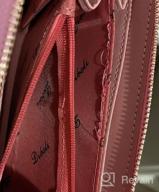 img 1 attached to OYATON Wallet For Women PU Leather Clutch Wristlet Zip Wallet With Phone Holder (Pink1) review by Dawn Price