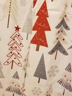 img 1 attached to Red Christmas Trees Fabric Shower Curtain 72 X 72 For Bathroom Decor, Waterproof Pine Curtains With Hooks. review by Kara Hans