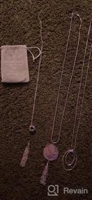 img 5 attached to Набор из трех длинных ожерелий с подвесками Sevenstone для женщин: узел, диск и круг с кисточками, массивные ожерелья-свитера