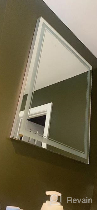 img 1 attached to Enhance Your Bathroom Routine With Keonjinn'S 48X28 Inch LED Vanity Mirror - Anti-Fog, Dimmable, Wall Mounted And Shatterproof review by Elizabeth Fuentes