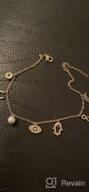 картинка 1 прикреплена к отзыву 14K Gold Plated Hamsa Hand Necklace With White & Blue CZ - SLOONG Evil Eye Pendant For Women от Daniel Roe