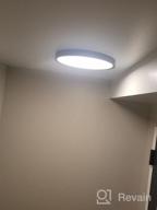 img 1 attached to TALOYA Flush Mount LED Ceiling Light (Milk White Shell), 15.8 Inch-2 Pack , Equivalent To Traditional 240W Bulb Light For Kitchen Bedroom Utility Closet Room,3 In 1(3000K/4000K/6500K) review by Alex Cassanova