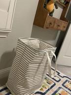 img 1 attached to Collapsible Laundry Hamper With Long Carry Handle And Waterproof Design - 72L Capacity For Clothes, Toys, And More - Includes Washing Bag review by Dave Goodman