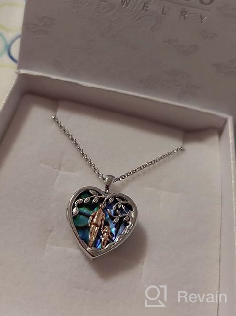 img 1 attached to 🐨 Sterling Silver Koala Heart Locket Necklace: Perfect Gift for Girlfriend, Couples, Sister, Daughter, or Mother review by Angelica Obegi