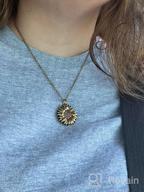 img 1 attached to Inspirational Sunflower Locket Necklace - SLOONG 'You Are My Sunshine' Engraved Pendant - Perfect Mother'S Day Gift For Women And Girlfriends review by Gucci Breeze