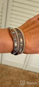 img 6 attached to Rock The Look With Fesciory'S Boho Leopard Leather Wrap Bracelets For Women