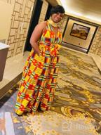 img 1 attached to Bold African Print Maxi Dress For Women - Stunning Dashiki Long Dress review by Mike Littlejohn