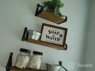 img 1 attached to Dahey 1 Pack Farmhouse Bathroom Wall Decor 2 Sides Funny Wood Sign With Saying, Toilet Paper Sign，Home Art Framed For Vintage Bath Laundry Room review by April Rodgers