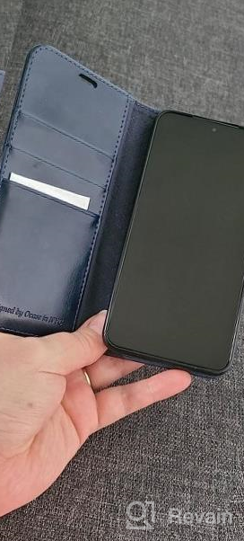 img 1 attached to Galaxy S22 5G Wallet Case, PU Leather Flip Folio Cover With Card Holders RFID Blocking Kickstand Shockproof TPU Inner Shell For 6.1 Inch (2022) - Black review by Brokencyde Greer