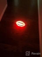 img 1 attached to NIGHTMATCH Light Up LED Football - Perfect Glow In The Dark American Football - Official Size 6 - Extra Pump And Batteries - Cool Stuff - Birthday Gifts For Boys - Waterproof Glow Football With Two LEDs review by Gerald Munajj