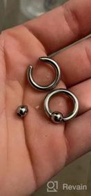 img 6 attached to Ftovosyo Surgical Steel Captive Bead Rings - Stylish Body Jewelry For Women In Various Sizes