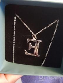 img 5 attached to 💎 Sianilvera Initial Necklace: Stylish Sterling Silver 26 Alphabet Pendant - Perfect Jewelry Accessory