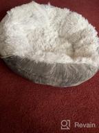 картинка 1 прикреплена к отзыву Grey Anti-Anxiety Donut Dog Bed For Small Medium Dogs - Calming Pet Cuddler Bed With Soft Plush Faux Fur, Machine Washable And Anti-Slip Bottom By JOEJOY от Chris Horton