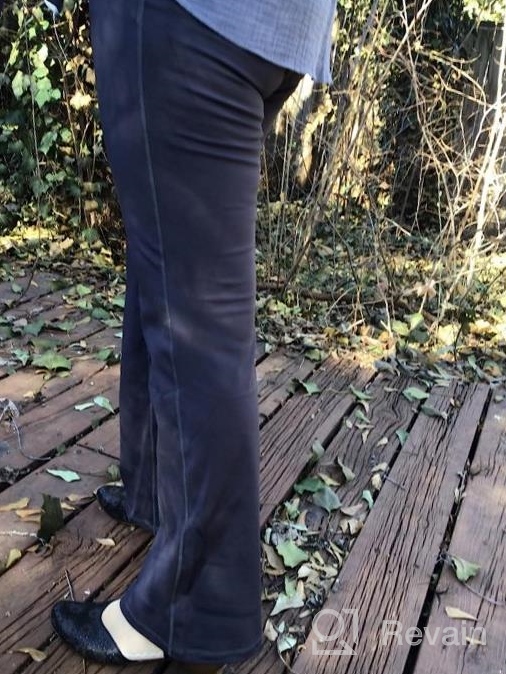 img 1 attached to Women'S Bootcut Yoga Dress Pants - Stretch Work Slacks Pull-On Trousers With Pockets review by Catherine Schwarzer