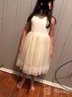 img 1 attached to Ivory Lace Vintage 👧 Flower Girl Dress by Bow Dream review by William Nunes